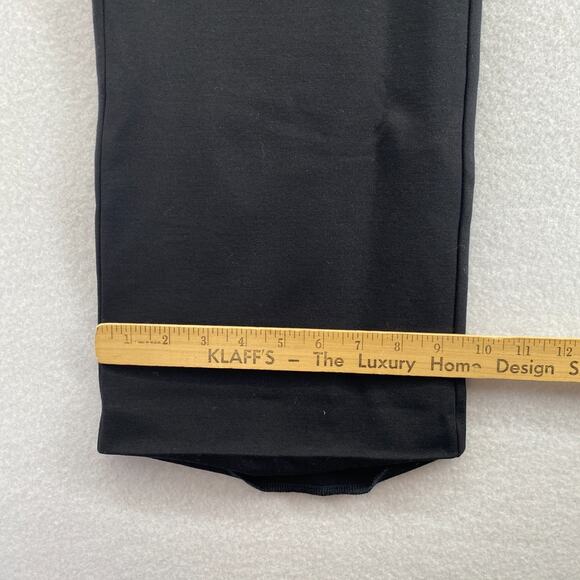 EILEEN FISHER Pants PS Stretch Ponte Full Length Straight Leg Trouser Black - Picture 11 of 13